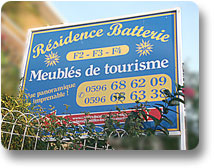 Panneau d'accueil de nos g�tes